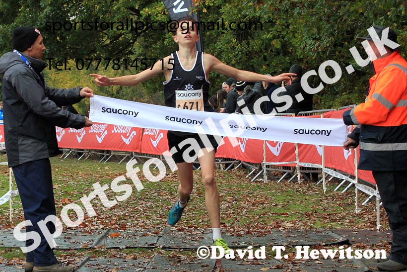 Mens Under-17s, 2022 National Cross Country Relays, Berry Hill Park, Mansfield.  Photo: David T. Hewitson/Sports for All Pics